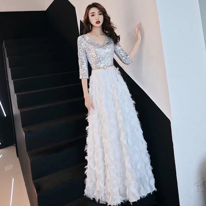 9042 パーティードレス ロングドレス イブニングドレス 結婚式 お呼ばれ ドレス Aラインドレス 即日発送 即納 ロング丈 ドレス 大きいサイズ 演奏会 結婚式 カクテルドレス カラードレス ステージドレス