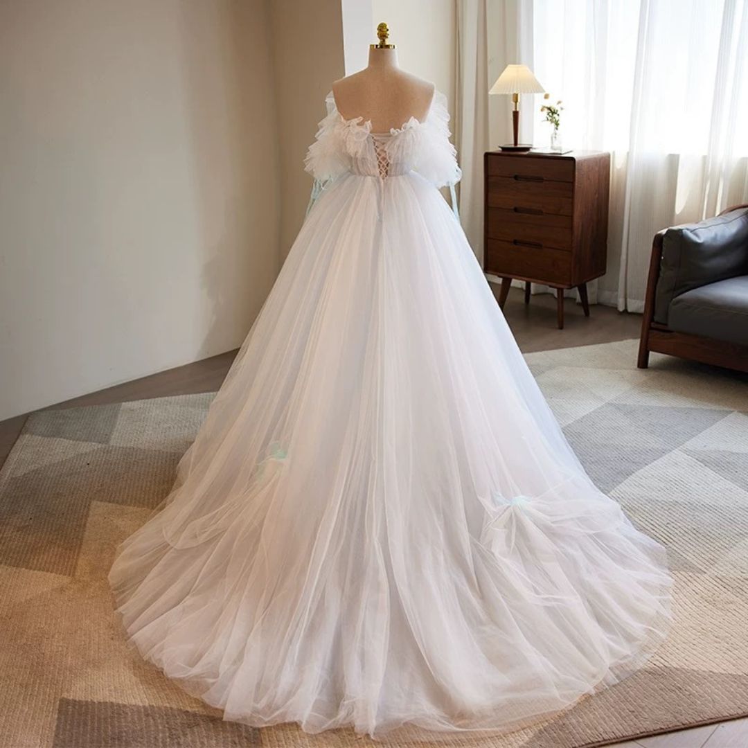 3-fjf9 ウエディングドレス 二次会 花嫁ドレス 結婚式 白 前撮り ドレス 花嫁 ウェディングドレス 二次会ウエディングドレス ウエディング 二次会ドレス 披露宴 Aライン ウェディング 後撮り ロングドレス 編み上げ ファスナー 演奏会 マーメイドドレス