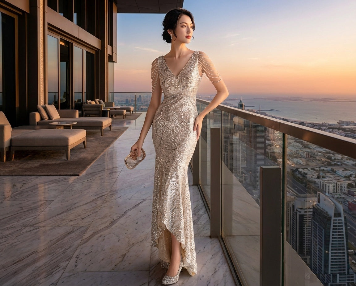 即納ドレス あす楽 021black ロングドレス イブニングドレス カラー