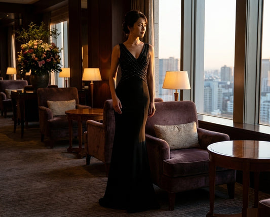 tiberio マーメイドドレス ブラック ブルー レッド ホワイト S M L XL XXL 即日発送 即納 結婚式 パーティードレス 体型カバー 小柄 ゆったり マタニティ ブラジャー 20代 30代 40代 50代 ブランド ワンピース シャンパン 夏 持ち運び