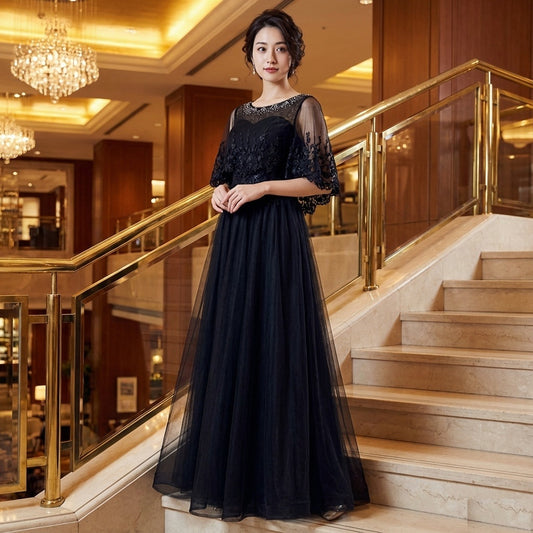 3-6635 ロングドレス イブニングドレス カラードレス ブライズメイド Aラインドレス ステージドレス お急ぎ 演奏会 大きいサイズ 結婚式二次会 お呼ばれ 結婚式 発表会 ロング丈 即日発送 上品 ピアノ発表会 春夏