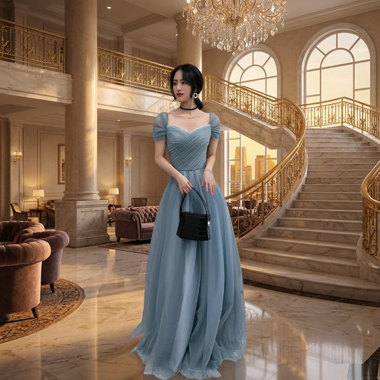 n1002 ロングドレス イブニングドレス カラードレス ブライズメイド Aラインドレス ステージドレス お急ぎ 演奏会 大きいサイズ 結婚式二次会 お呼ばれ 結婚式 発表会 ロング丈 即日発送 上品 ピアノ発表会 春夏