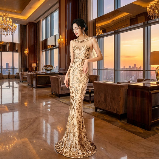 josefin マーメイドドレス ゴールド S M L XL XXL 即日発送 即納 即日発送 即納 結婚式 パーティードレス 体型カバー 小柄 ゆったり マタニティ ブラジャー 20代 30代 40代 50代 ブランド ワンピース シャンパン 夏 持ち運び