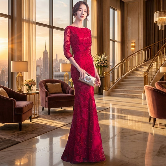 即納ドレス t6212t あす楽 "マーメイドドレス" "マーメイド" 即日発送即納"ロング丈 ドレス" "ロングドレス" 結婚式 パーティードレス "カラードレス" ステージドレス "Aライン" "大きいサイズ" 二次会 発表会 赤 レッド