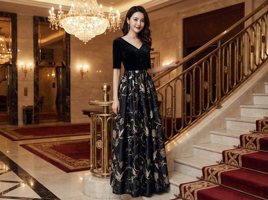 amelita Aラインドレス ブラック S M L XL XXL 即日発送 即納 即日発送 即納 結婚式 パーティードレス 体型カバー 小柄 ゆったり マタニティ ブラジャー 20代 30代 40代 50代 ブランド ワンピース シャンパン 夏 持ち運び