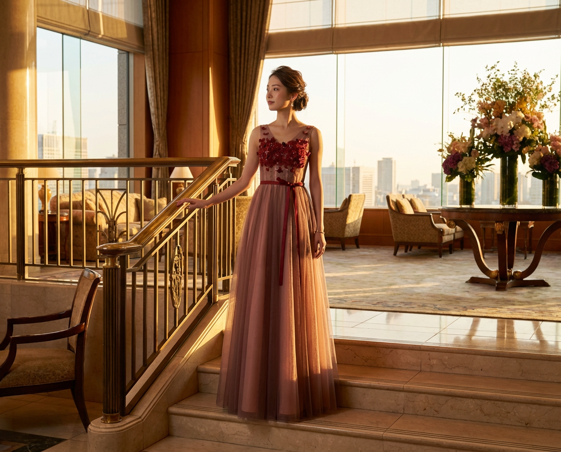 ARUKA DRESS(アルカドレス）tamarix Aライン カクテルドレス 領収書