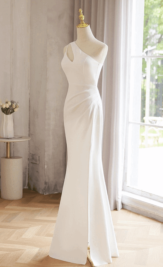 3-7774 ロングドレス 白 ホワイト イブニングドレス カラードレス ブライズメイド マーメイドドレス ステージドレス お急ぎ 演奏会 大きいサイズ 結婚式二次会 お呼ばれ 結婚式 発表会 ロング丈 即日発送 上品 ピアノ発表会