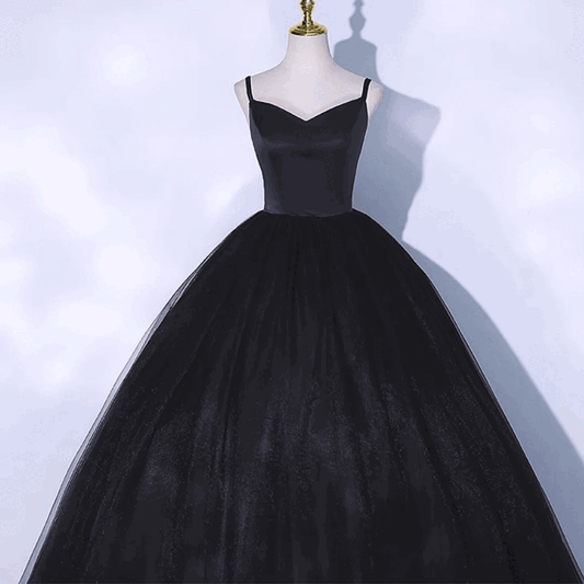 3-ttf6 (着丈 サイズオーダー可能) オーダーメイド Aラインドレス ロングドレス チュールドレス ビスチェドレス ブラックドレス フォーマルドレス 上質素材 ボリュームスカート クラシックホテル 大階段演出 シャンデリア光 気品 透明感 大人女性 正装 結婚式 披露宴 演奏会 晩餐会 パーティー 高級感 日本人女性向け (ブラック)XS S M L XL XXL XXXL