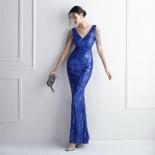 9020 ロングドレス イブニングドレス カラードレス ブライズメイド   マーメイドドレス ステージドレス お急ぎ 演奏会 大きいサイズ 結婚式二次会  お呼ばれ 結婚式 発表会 ロング丈 即日発送 上品  ピアノ発表会