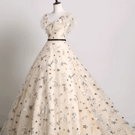 4-uyty (着丈 サイズオーダー可能) オーダーメイド Aラインドレス ロングドレス ノースリーブドレス フォーマルドレス ホワイトドレス 上質素材 フローラル刺繍 小花柄 レース装飾 立体デザイン 気品 透明感 美シルエット 大人女性 正装 結婚式 披露宴 演奏会 晩餐会 パーティー 高級感 日本人女性向け (ホワイト)XS S M L XL XXL XXXL