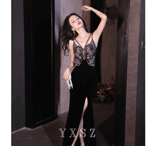 自社製 ドレス セミオーダー可 ロングドレス スリットドレス イブニングドレス カラードレス ブライズメイド マーメイドドレス ステージドレス お急ぎ 演奏会 大きいサイズ 結婚式二次会 お呼ばれ 結婚式 発表会 ロング丈 即日発送 上品 ピアノ発表会 成人式dressXS S M L XL XXL XXXL