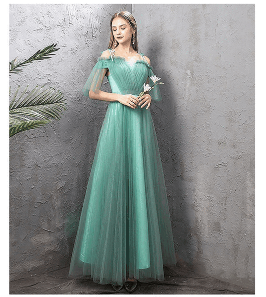 3-3244 ロングドレス (着丈 サイズオーダー可能) オーダーメイド Aラインドレス ノースリーブドレス フォーマルドレス 演奏会ドレス パーティードレス 結婚式ドレス 二次会 上品 高級感 透明感 シフォン素材 揺れ感 縦ライン 美シルエット ホテル空間 夜景 照明映え 大人女性 気品 静かな美しさ 特別な一日 主役級 写真映え 楽天人気 (グリーン)XS S M L XL XXL XXXL