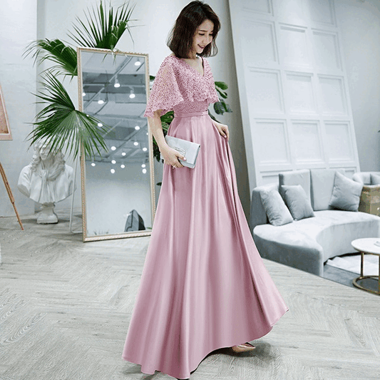 3-675 ロングドレス イブニングドレス カラードレス ブライズメイド  Aラインドレス ステージドレス お急ぎ 演奏会 大きいサイズ 結婚式二次会  お呼ばれ 結婚式 発表会 ロング丈 即日発送 上品  ピアノ発表会 春夏