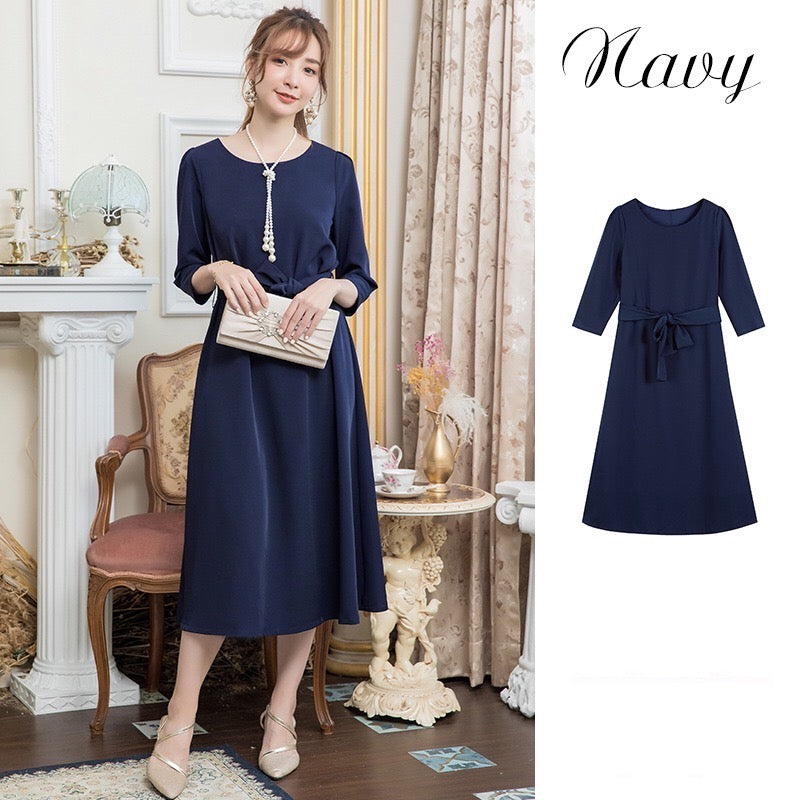 iolite Aラインドレス カジュアル Mustard Rustred Peacock Green Navy S M L XL XXL 結婚式 大きいサイズ 演奏会 パーティードレス ロングドレス お呼ばれ ドレス ワンピース 二次会 発表会 母親 フォーマルドレス 袖あり フォーマル パーティー 披露宴 同窓会 アフタヌーン ドレス ママ ドレス ミセス 七分袖 洋装 長袖 マザーズ ドレス 演奏会用 ドレス レディース Aライン