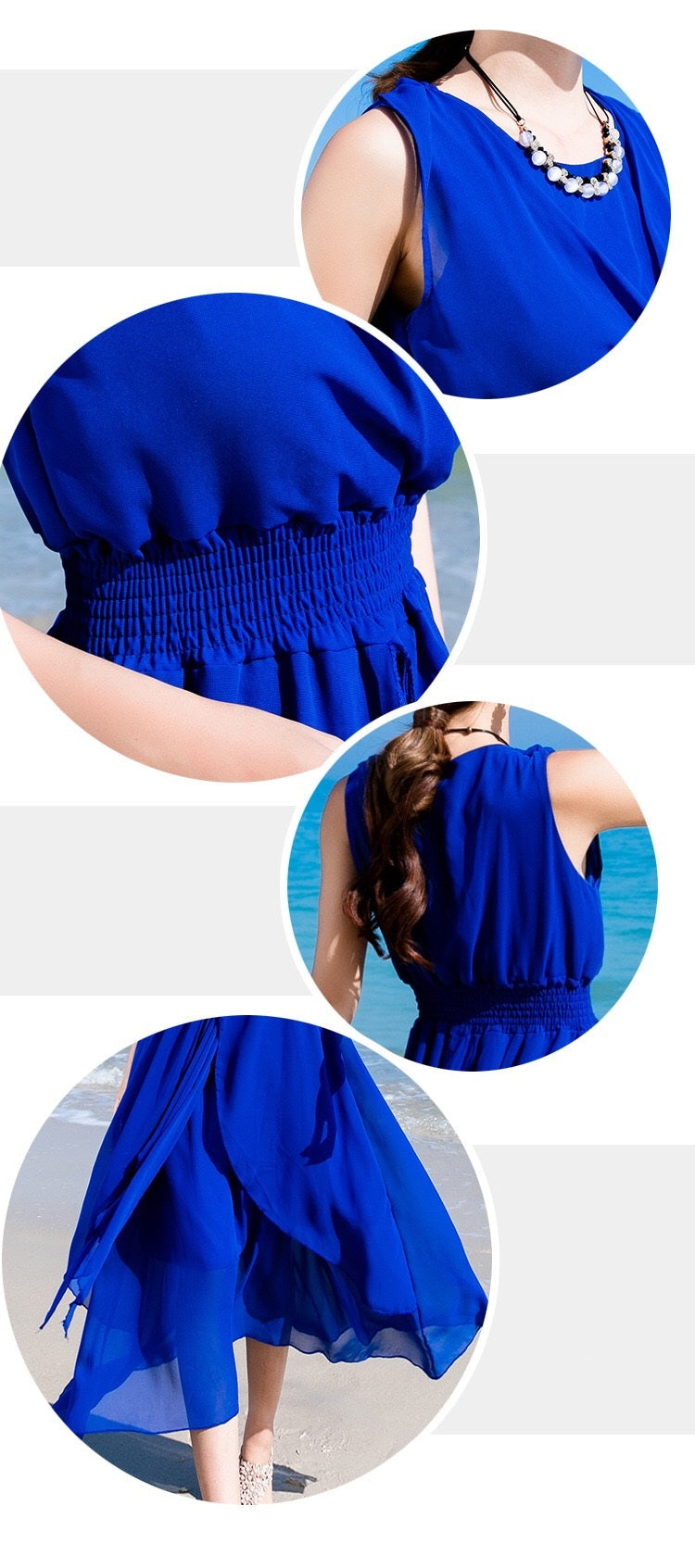 grace Aラインドレス ホワイト イエロー ブルー レッド S M L XL XXL - アルカドレス