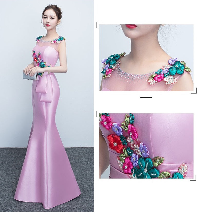 primo マーメイドドレス カーキ ネイビー ピンク レッド グレー S M L XL XXL - アルカドレス