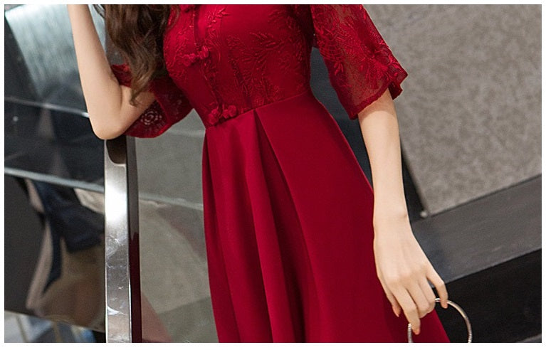 jessica Aラインドレス ミディアム レッド XS S M L XL XXL 即日発送 即納 結婚式 パーティードレス 体型カバー 小柄  ゆったり マタニティ ブラジャー 20代 30代 40代 50代 ブランド ワンピース シャンパン 夏 持ち運び