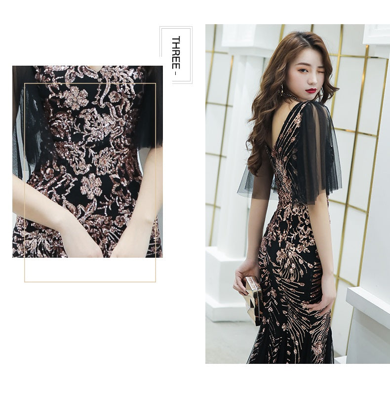 cecile マーメイドドレス ブラック S M L XL XXL - アルカドレス