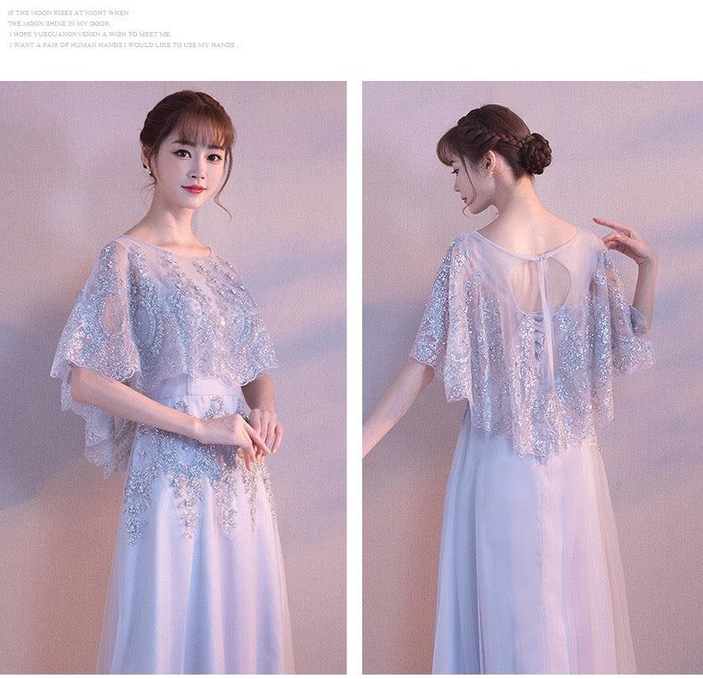 baroin Aラインドレス グレー XS S M L XL XXL XXXL - アルカドレス