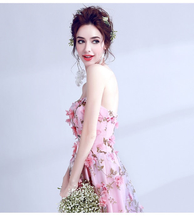 augier Aラインドレス ピンク XS S M L XL XXL XXXL 結婚式 大きいサイズ 演奏会 パーティードレス ロングドレス お呼ばれ ドレス ワンピース 二次会 発表会 母親 フォーマルドレス 袖あり フォーマル パーティー 披露宴 同窓会 アフタヌーン ドレス ママ ドレス ミセス 七分袖 洋装 長袖 マザーズ ドレス 演奏会用 ドレス レディース Aライン