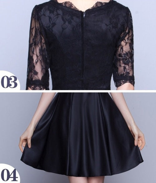 lobularia Aラインドレス ブラック ロング ミディアム ショート XS S M L XL XXL 3XL 4XL 5XL - アルカドレス