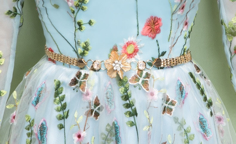 destiny Aラインドレス ブルー XS S M L XL XXL - アルカドレス