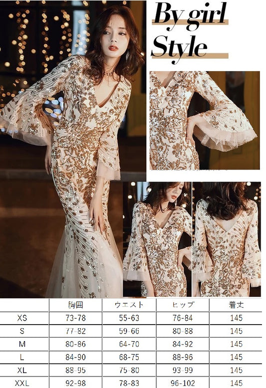 即納ドレス あす楽 abigail マーメイドドレス ゴールド/ベージュ ブラック/ゴールド ゴールド/ブラック レッド/ホワイト ピンク/ベージュ ブラック XS S M L XL XXL 結婚式 大きいサイズ 演奏会 パーティードレス ロングドレス お呼ばれ ドレス ワンピース 二次会 発表会 母親 フォーマルドレス 袖あり フォーマル パーティー 披露宴 同窓会 アフタヌーン ドレス ママ ドレス ミセス 七分袖 洋装 長袖 マザーズ ドレス 演奏会用 ドレス レディース Aライン