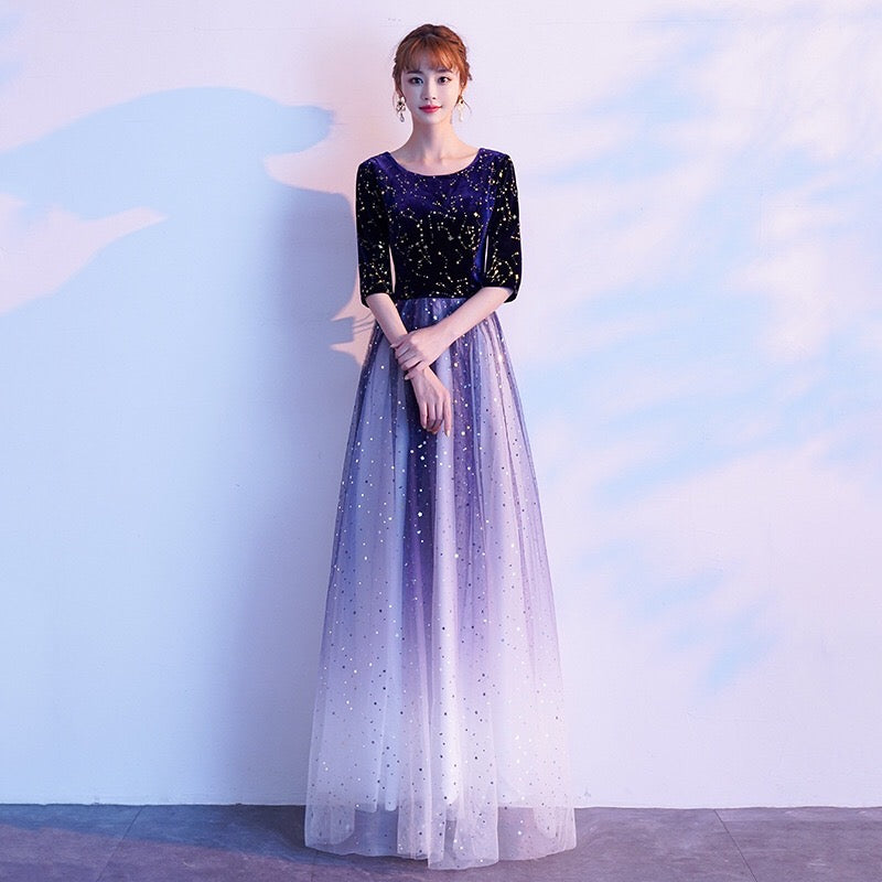 suoma Aラインドレス ネイビー S M L XL XXL XXXL - アルカドレス