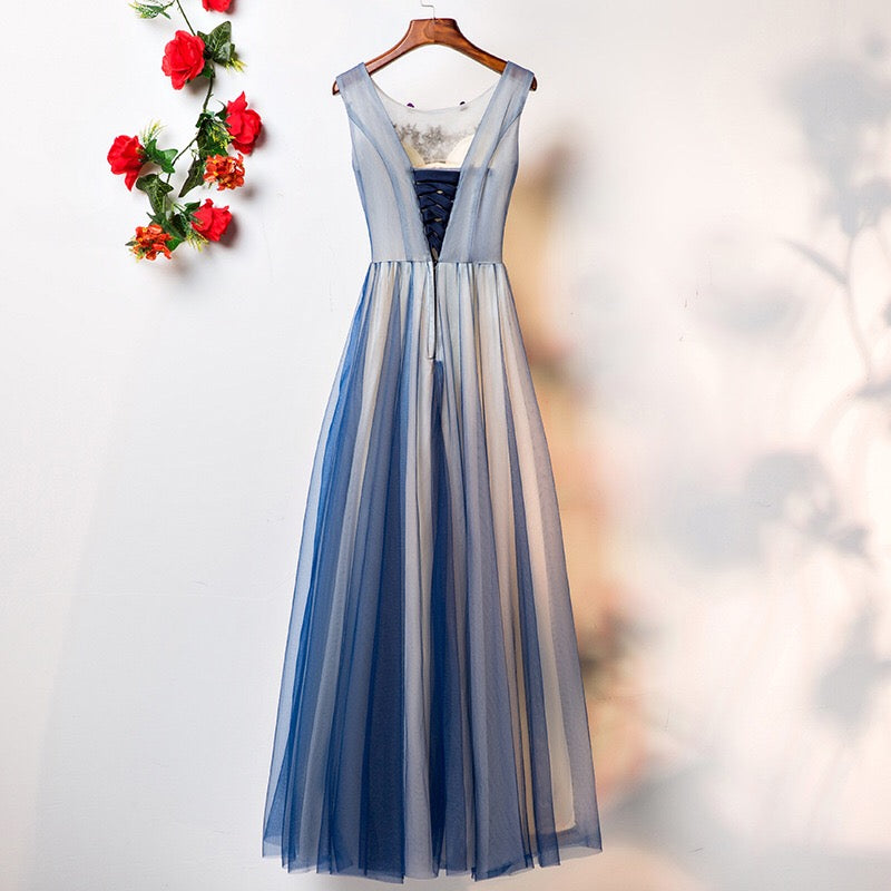 cynthia Aラインドレス ネイビー S M L XL XXL - アルカドレス