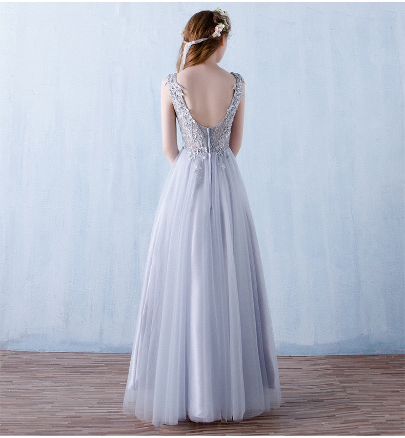 pippino Aラインドレス グレー S M L XL XXL XXXL - アルカドレス