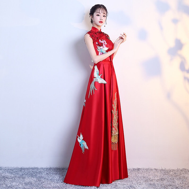 londeix Aラインドレス レッド S M L XL XXL 即日発送 即納 結婚式 パーティードレス 体型カバー 小柄 ゆったり マタニティ ブラジャー 20代 30代 40代 50代 ブランド ワンピース シャンパン 夏 持ち運び