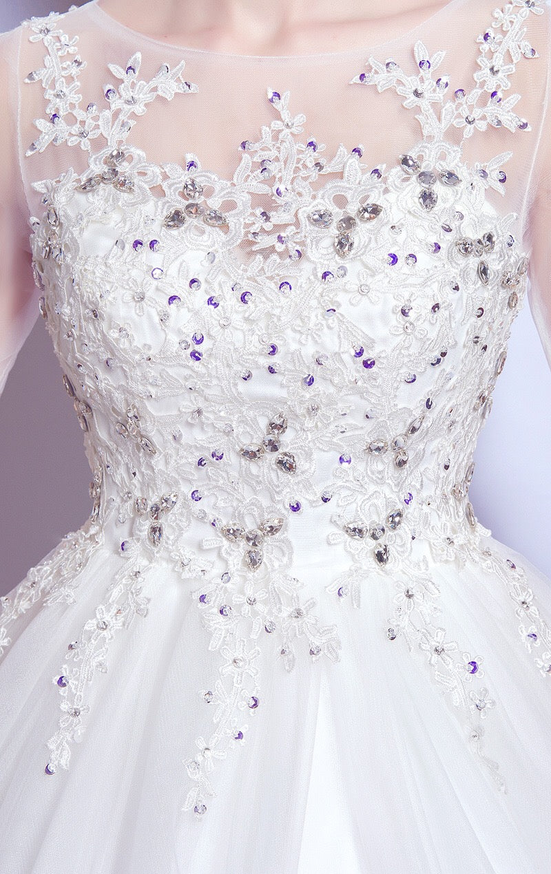fabiana Aラインドレス ウェディングドレス ホワイト XSS XS S M L XL XXL XXXL 結婚式 大きいサイズ 演奏会 パーティードレス ロングドレス お呼ばれ ドレス ワンピース 二次会 発表会 母親 フォーマルドレス 袖あり フォーマル パーティー 披露宴 同窓会 アフタヌーン ドレス ママ ドレス ミセス 七分袖 洋装 長袖 マザーズ ドレス 演奏会用 ドレス レディース Aライン