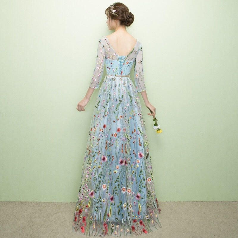 destiny Aラインドレス ブルー XS S M L XL XXL - アルカドレス