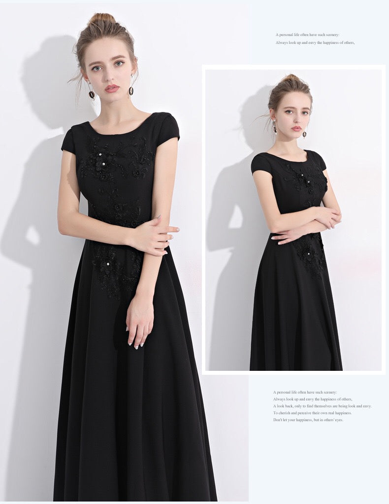 colombina Aラインドレス ブラック S M L XL XXL - アルカドレス