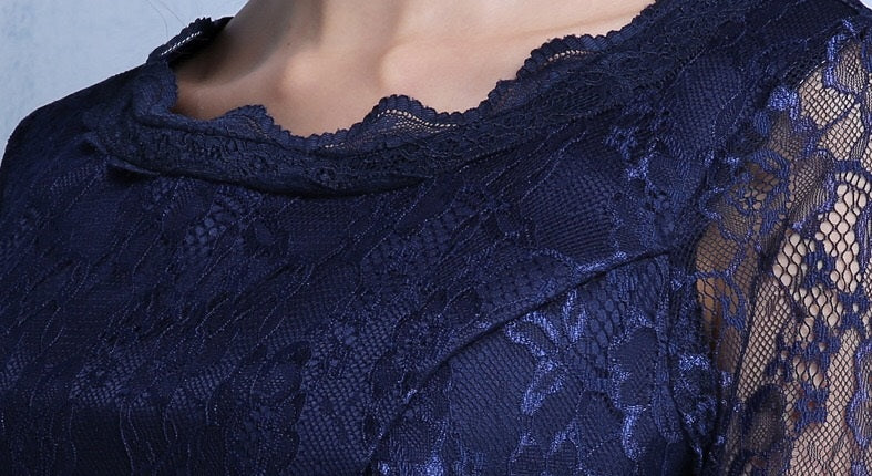 giuseppe Aラインドレス ネイビー XS S M L XL XXL - アルカドレス