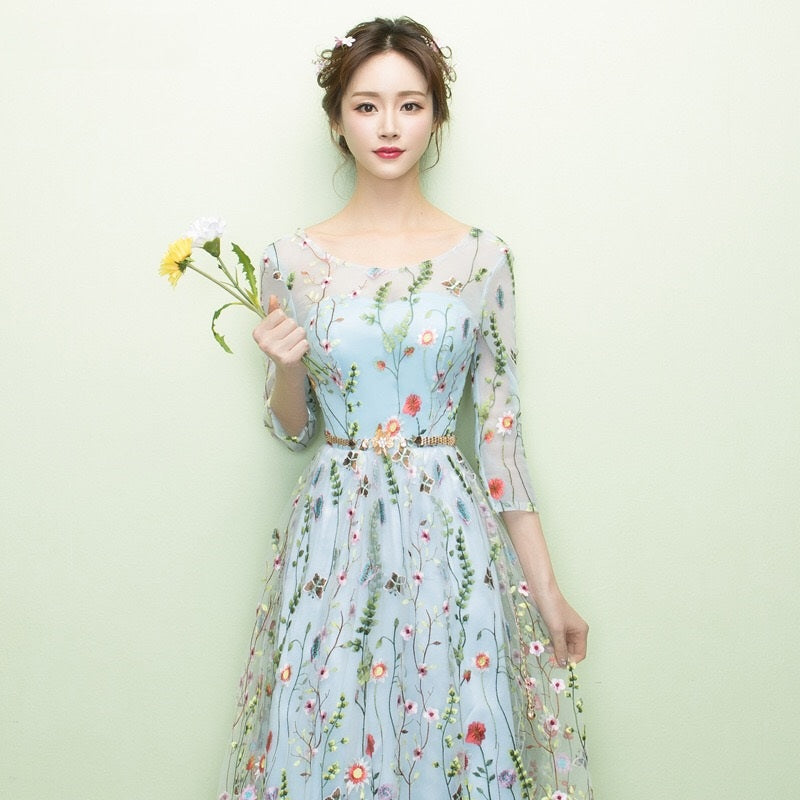 destiny Aラインドレス ブルー XS S M L XL XXL - アルカドレス