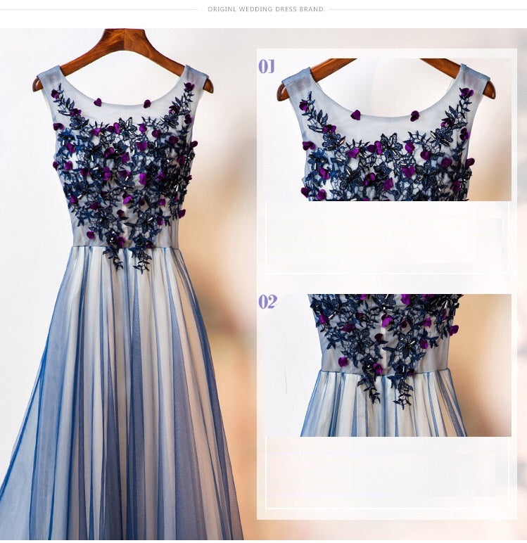 cynthia Aラインドレス ネイビー S M L XL XXL - アルカドレス