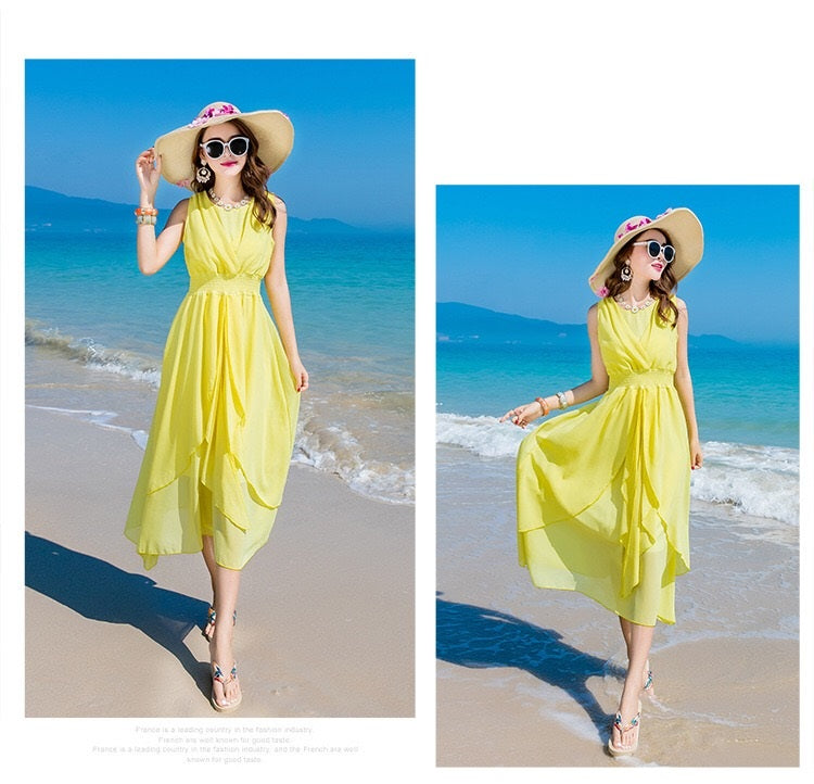 grace Aラインドレス ホワイト イエロー ブルー レッド S M L XL XXL - アルカドレス