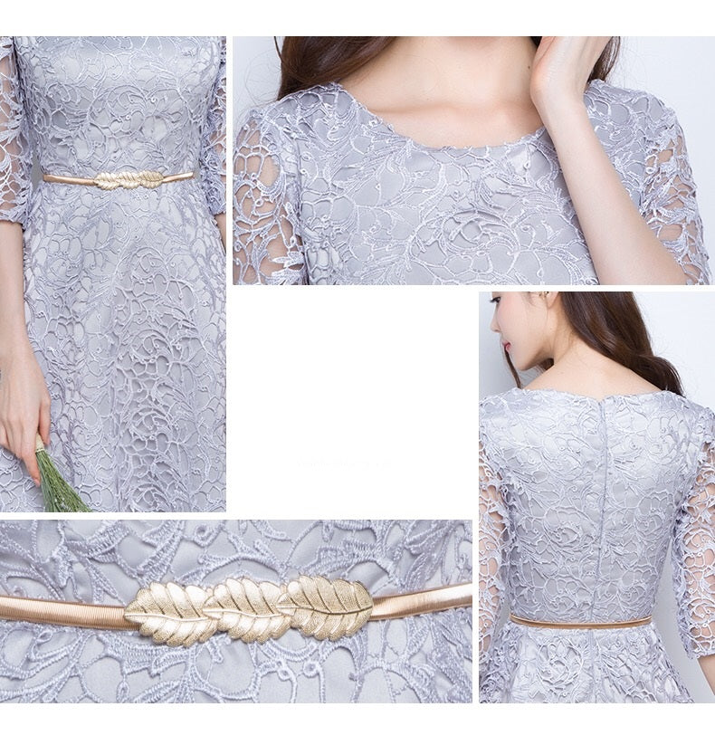 sofia2 Aラインドレス グレー S M L XL XXL - アルカドレス