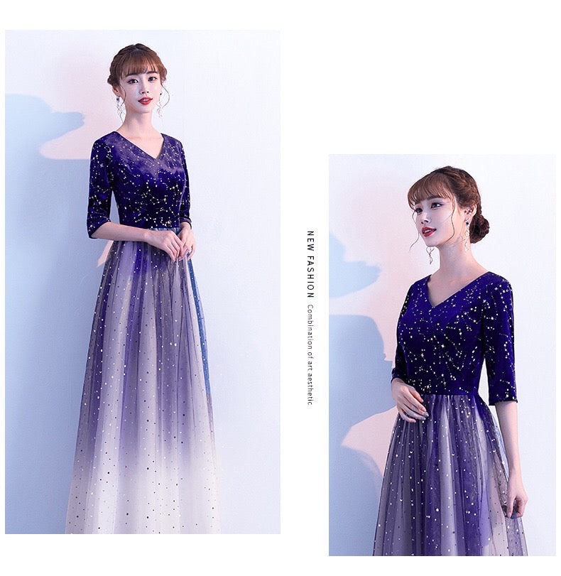 suoma Aラインドレス ネイビー S M L XL XXL XXXL - アルカドレス