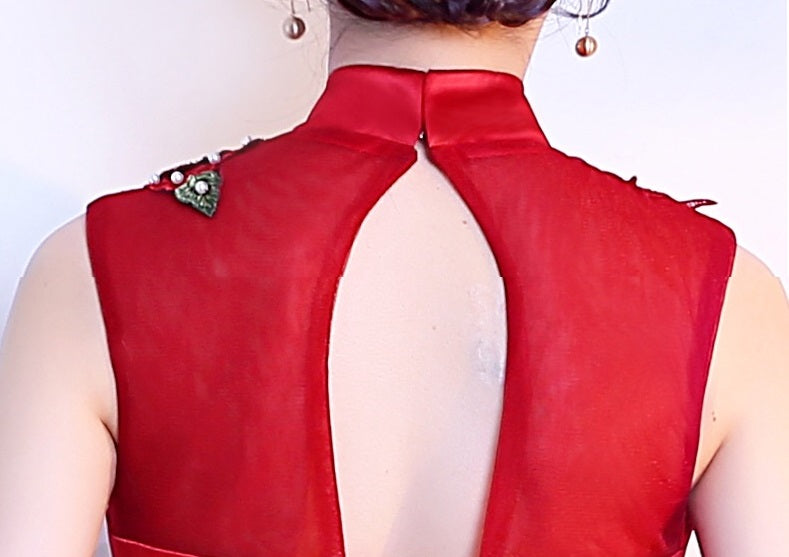 londeix Aラインドレス レッド S M L XL XXL 即日発送 即納 結婚式 パーティードレス 体型カバー 小柄 ゆったり マタニティ ブラジャー 20代 30代 40代 50代 ブランド ワンピース シャンパン 夏 持ち運び