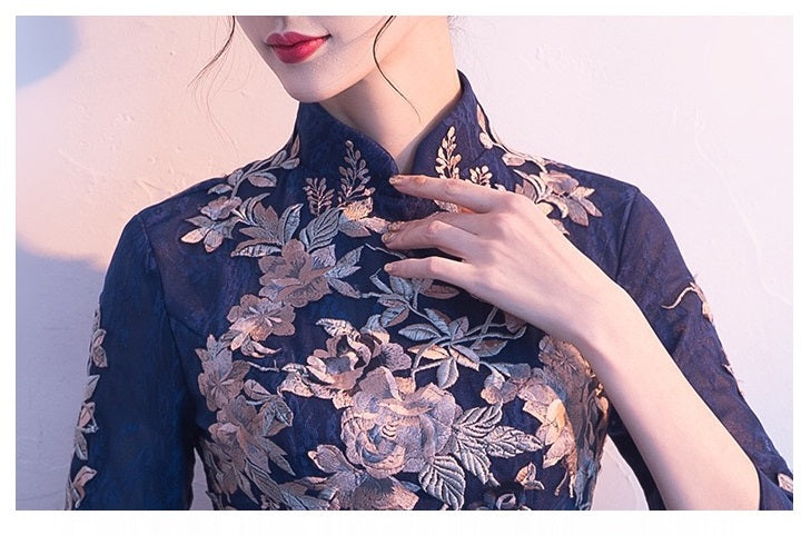 laplace Aラインドレス ネイビー S M L XL XXL 即日発送 即納 結婚式 パーティードレス 体型カバー 小柄 ゆったり マタニティ ブラジャー 20代 30代 40代 50代 ブランド ワンピース シャンパン 夏 持ち運び