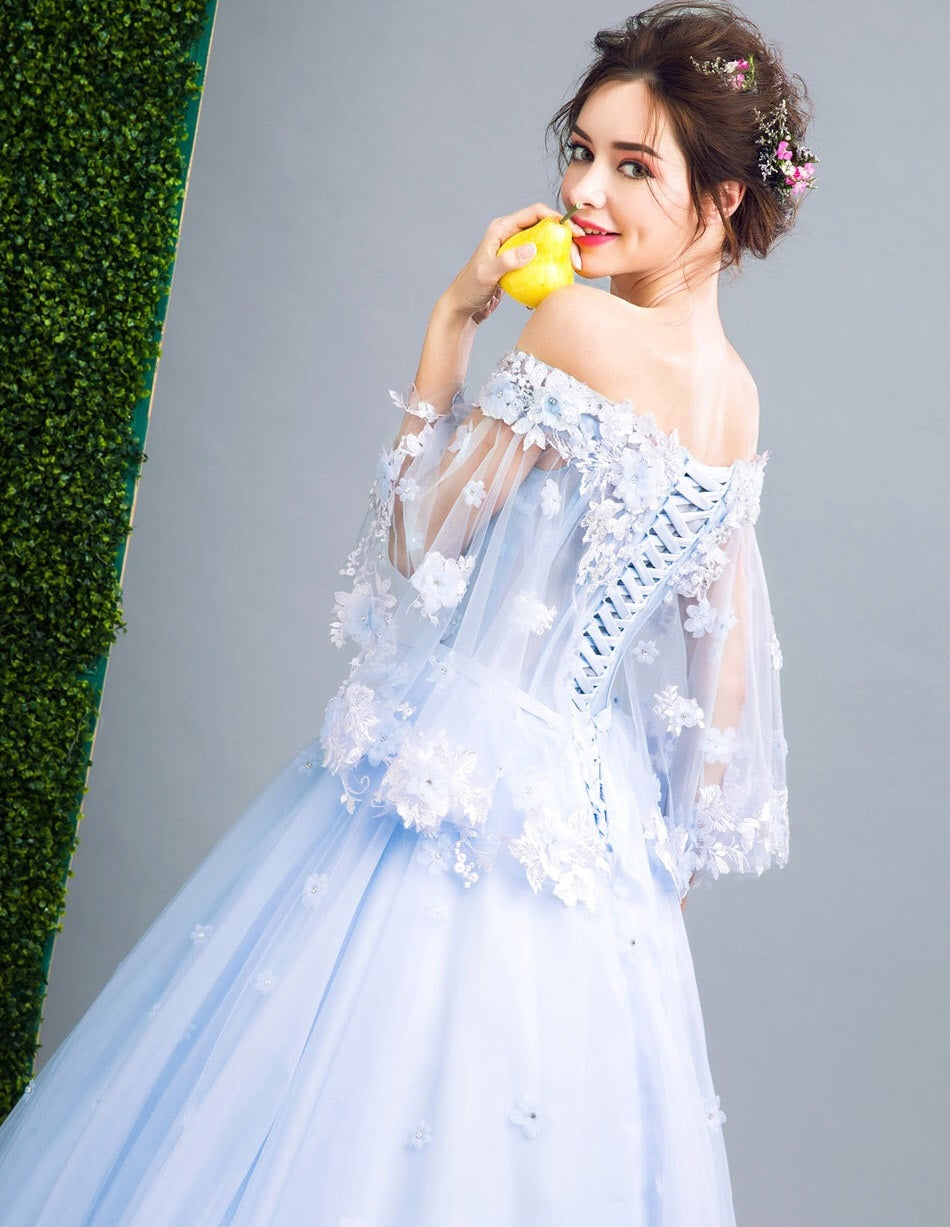 wisteria マーメイドドレス ブルー XS S M L XL XXL XXXL 結婚式 大きいサイズ 演奏会 パーティードレス ロングドレス お呼ばれ ドレス ワンピース 二次会 発表会 母親 フォーマルドレス 袖あり フォーマル パーティー 披露宴 同窓会 アフタヌーン ドレス ママ ドレス ミセス 七分袖 洋装 長袖 マザーズ ドレス 演奏会用 ドレス レディース Aライン