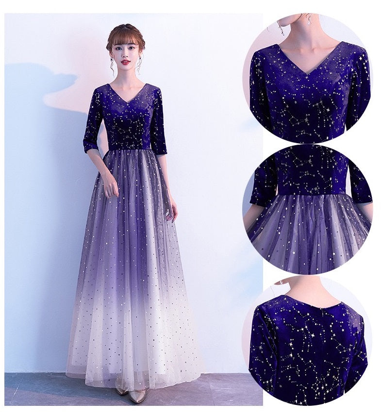 suoma Aラインドレス ネイビー S M L XL XXL XXXL - アルカドレス