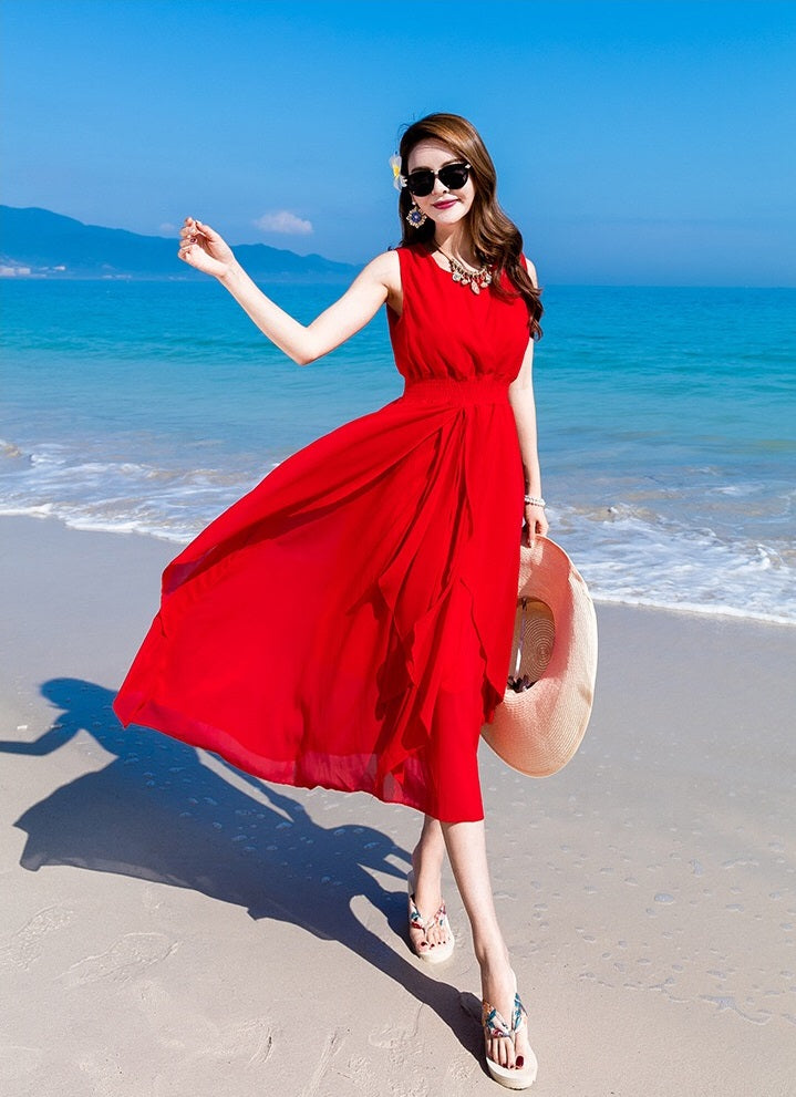 grace Aラインドレス ホワイト イエロー ブルー レッド S M L XL XXL - アルカドレス