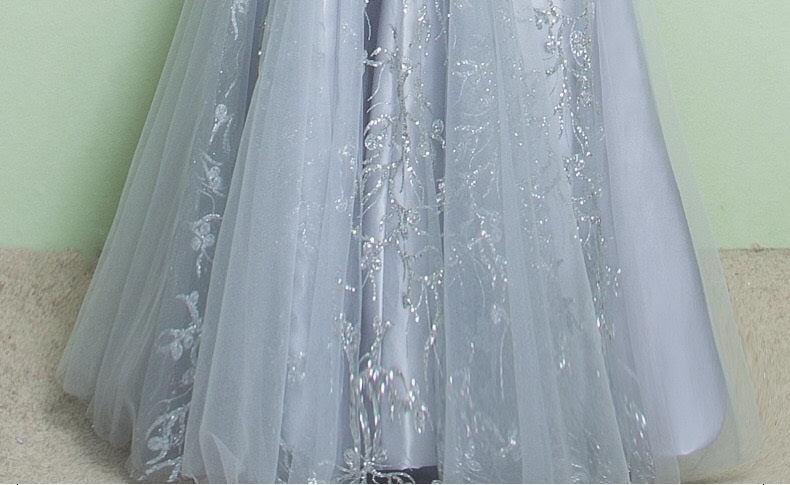 sergio マーメイドドレス グレー S M L XL XXL - アルカドレス