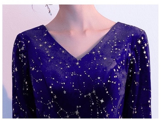 suoma Aラインドレス ネイビー S M L XL XXL XXXL - アルカドレス