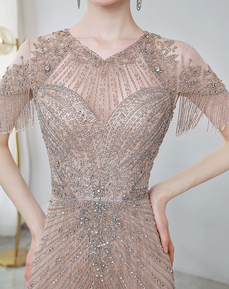 豪華オールビジュードレス aquiles マーメイドドレス ゴールド S M L XL XXL 即日発送 即納 結婚式 パーティードレス 体型カバー 小柄  ゆったり マタニティ ブラジャー 20代 30代 40代 50代 ブランド ワンピース シャンパン 夏 持ち運び