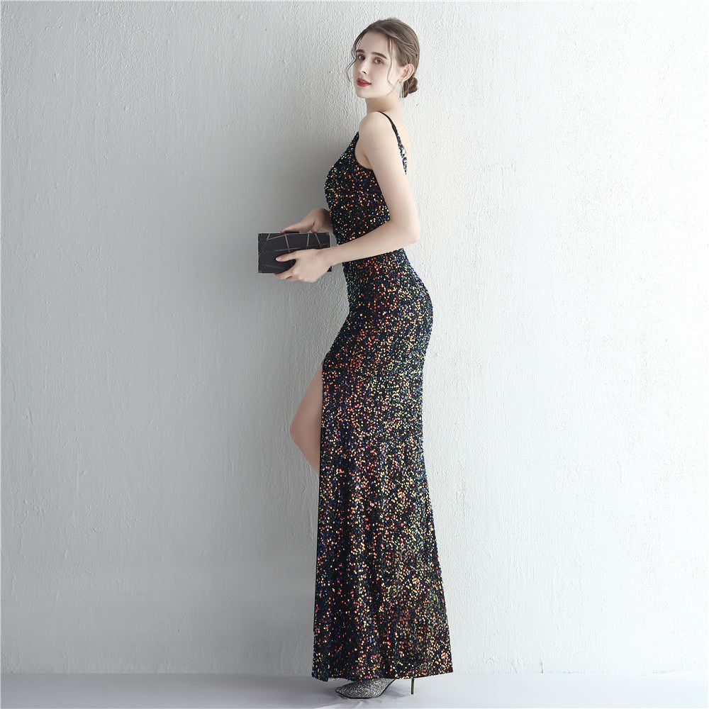 arlette スリットドレス ブラック レッド シルバー ゴールド グリーン ホワイト ブラウン S M L XL XXL 即日発送 即納 結婚式 パーティードレス 体型カバー 小柄 ゆったり マタニティ ブラジャー 20代 30代 40代 50代 ブランド ワンピース シャンパン 夏 持ち運び