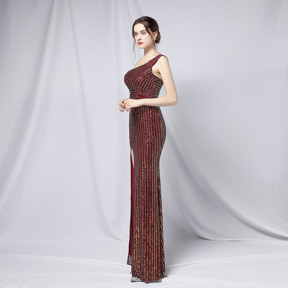 azretovna スリットドレス レッド ゴールド グリーン ホワイト S M L XL 結婚式 大きいサイズ 演奏会 パーティードレス ロングドレス お呼ばれ ドレス ワンピース 二次会 発表会 母親 フォーマルドレス 袖あり フォーマル パーティー 披露宴 同窓会 アフタヌーン ドレス ママ ドレス ミセス 七分袖 洋装 長袖 マザーズ ドレス 演奏会用 ドレス レディース Aライン